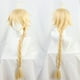 thumbnail image 5 of Anime Cosplay Peluca Pelo largo y rubio con gorro de peluca para Comic Con, Show de cosplay, Halloween, 5 of 5