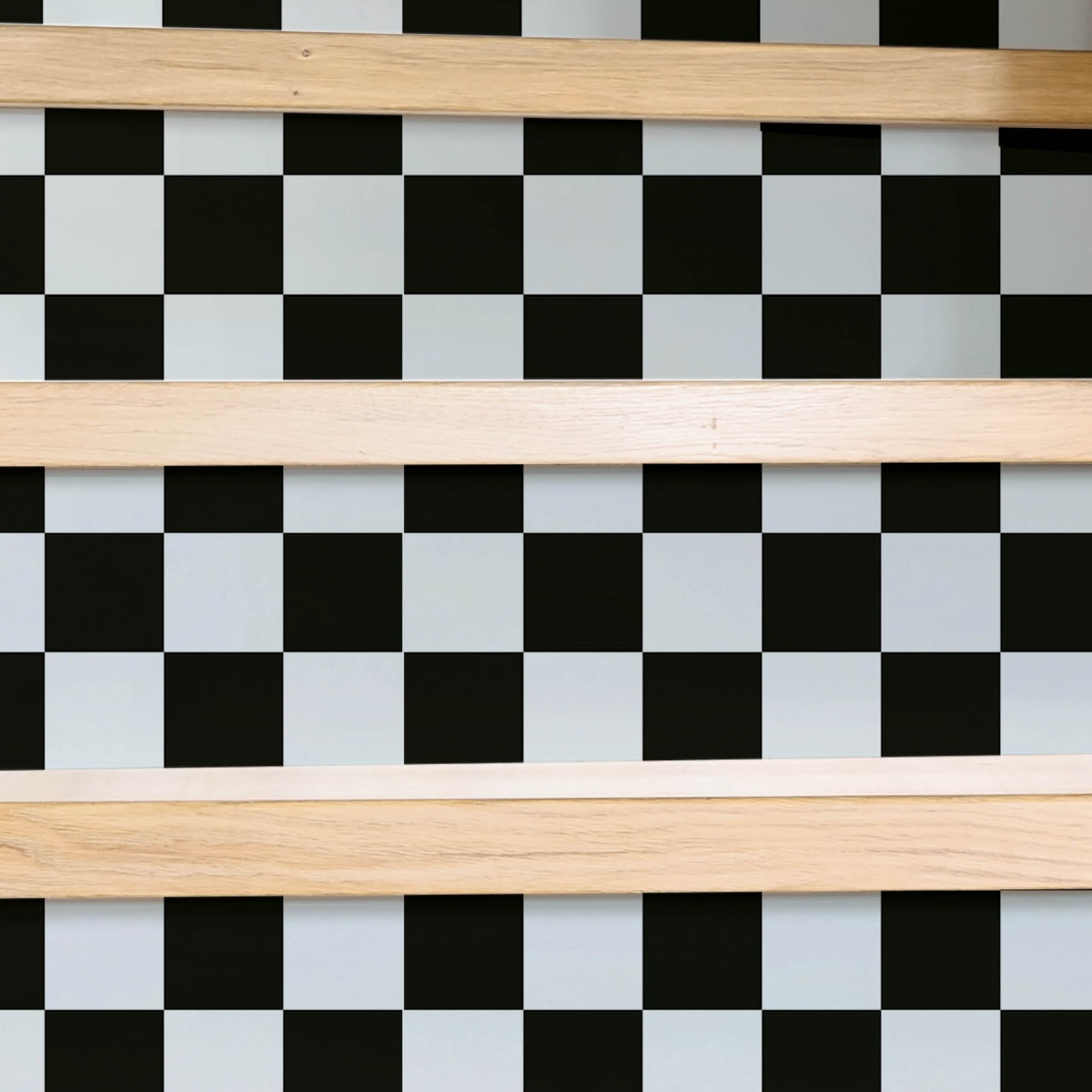 Mainstays Black and White Checkerboard Peel and Stick Wallpaper 30.75 Sq. ft, 1 Count