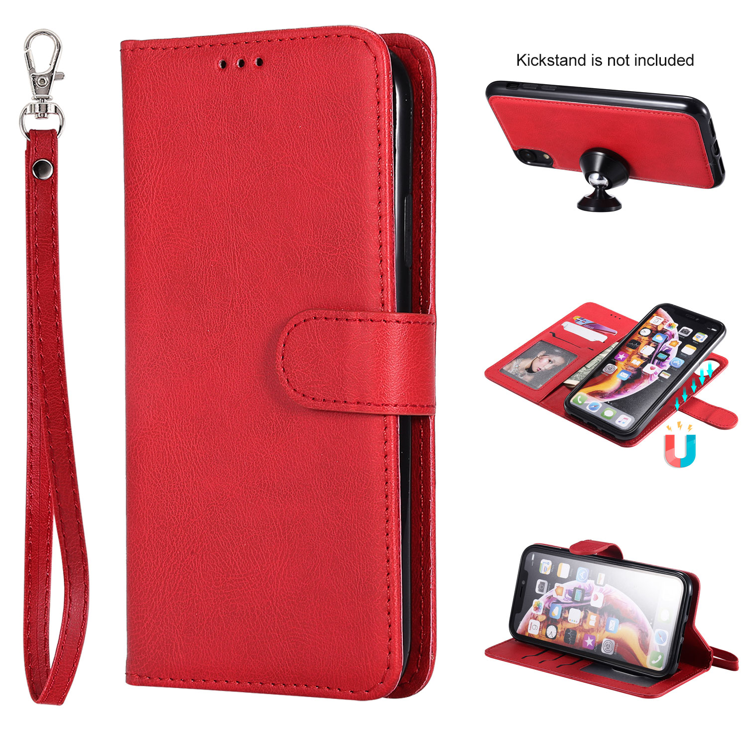 iPhone XR Case Wallet, Allytech Premium Leather Flip Stand Case Cover