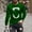 Green, variant on Zylanna Men's Long Sleeve T-Shirts, Activewear Loose Halloween Print Crew Neck Casual Tops for Men White