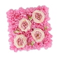 thumbnail image 2 of Fondo fotográfico con panel de flores artificiales, panel floral DIY para boda Rosa oscuro, 2 of 9