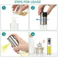 thumbnail image 5 of FACEGLE 100ml Oil Sprayer for Cooking, Olive Oil Sprayer Mister, Olive Oil Spray Bottle, Olive Oil Spray for Salad, BBQ, Kitchen Baking, 5 of 9