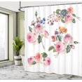 thumbnail image 5 of Ambesonne Rose Shower Curtain, English Wild Roses Bouquet, 69"Wx84"L, Multicolor, 5 of 5