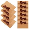 thumbnail image 2 of Retro Kraft Paper Envelopes Coffee Rectangular Vintage Style 50Pcs 6.7X6.5X0.04In, 2 of 8