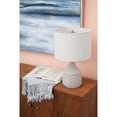 thumbnail image 3 of Renwil Longmore 14" Coastal 1-light Cotton Table Lamp in Beige, 3 of 8