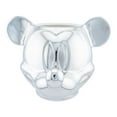 thumbnail image 2 of Disney 100 Mickey Mouse 3D Sculpted Platinum Ceramic Mug | Holds 20 Ounces, 2 of 8