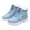 Blue, variant on Fleece Lined High Top Sneakers Women Winter Warm Plush Thermal Ankle Boots With Side Zipper Pocket And Chic Platform Outdoor Shoes Beige Size 5