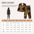 thumbnail image 6 of Disketp Pajamas Set Long Sleeve Sleepwear Womens Button Down Nightwear Pj Sets-Embroidery Chicken Rooster, 6 of 9