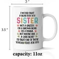 thumbnail image 2 of Sisters Coffee Mug, Sister Gifts for Little Girls, Little Sister Gifts, Sister Gifts for Birthday Christmas Graduation, Youngest Sister Mug, 11 Oz Ceramic Cup, 2 of 6