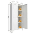 thumbnail image 6 of Steel Metal Storage Cabinet with Adjustable Shelves Large Capacity for Bedroom and Living Room Organization, 6 of 7