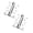 Silver_5, variant on Commercial Grade Double Swing Door Hinge Tarnish Stainless Steel Supports Regular Use With Peaceful Function