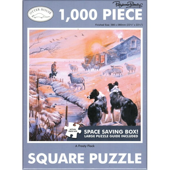 Otter House 1000 Piece Puzzle - A Frosty Flock