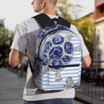 thumbnail image 2 of Wukai Turtle with Blue Stones Versatile Backpack:Spacious,Organized,Comfortable,Ideal for Travel and Everyday Use with Multiple Pockets and Padded Straps, 2 of 8