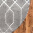 thumbnail image 4 of Marilyn Monroe Glam Collection Area Rug - Trellis (3' 1" Round Gray Silver/Silver), 4 of 6