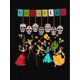 thumbnail image 2 of Camisetas de verano para mujer, manga corta, cuello redondo, casual, lindo, con gráficos, camisetas básicasWomen's Fun & Colorful Skull Graphic Tee - Casual Crew Neck Short Sleeve T-Shirt, Stretchy, 2 of 6