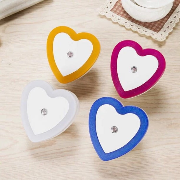 Luz de noche LED Love, luz inteligente con control de luz, luz de noche en forma de corazón por inducción
