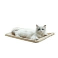 thumbnail image 1 of Greeniant Cama colgante para mascotas, tela Oxford, hamaca transpirable de alta resistencia, ventana, asiento lavable, montaje para dormir para el hogar y Perchas para gatos Caqui Greeniant PT004075-01, 1 of 6