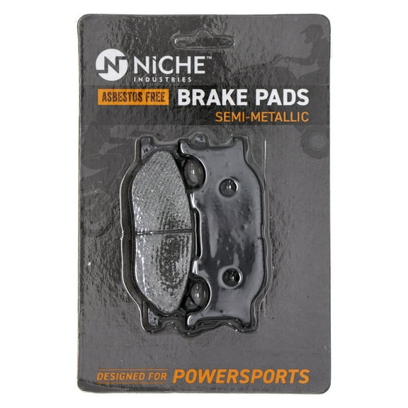 Niche Brake Pad Set for Yamaha FZ6 Semi-Metallic Motorcycle 519-KPA2397D