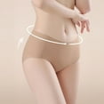 thumbnail image 2 of No Show High Waist Underwear for Women Seamless Full Coverage Briefs Ladies Stretchy Tummy Control Panties, 2 of 8