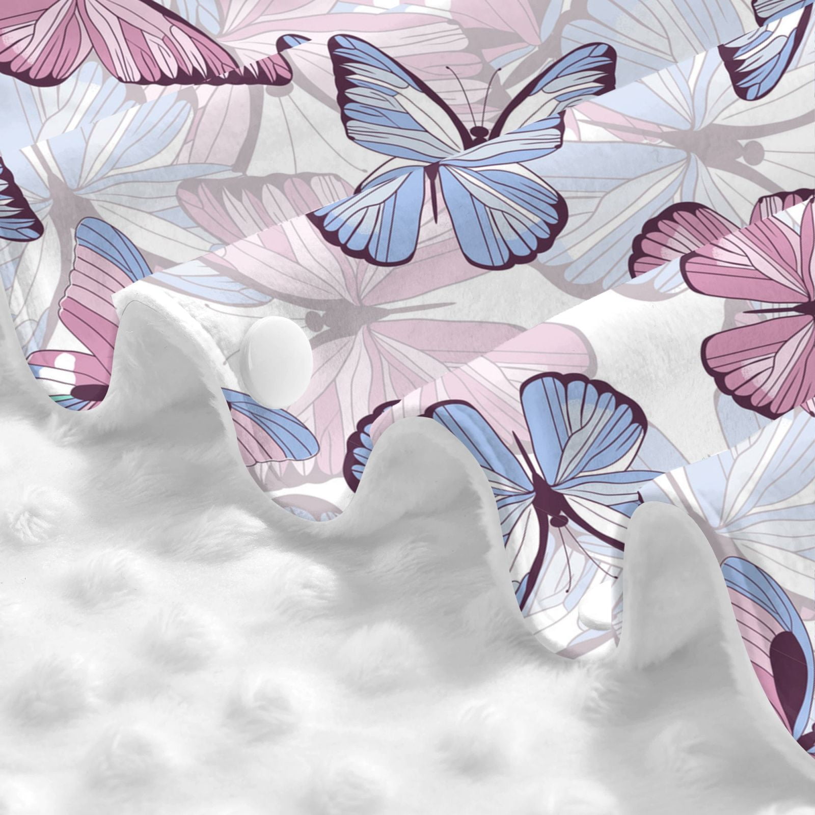 Car Seat Cover Baby - Butterflies in Pastel Breathable Infant Car Seat Cover for Baby Carseat, Lightweight Comfort Baby Essentials Must Haves Newborn Stuff for Girl Boy