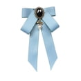 thumbnail image 1 of Broche de lazo de cinta, broche de lazo para corbata de cuello, broche para uniforme de estudiante Cielo azul, 1 of 9
