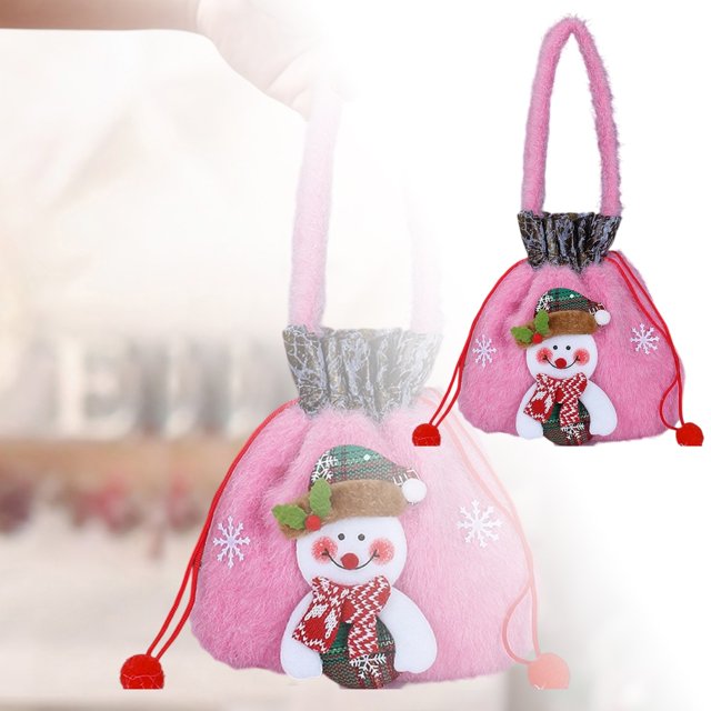 Holiday Party Celebration Bags with Secure Drawstring Closure for Festive Wrapping and