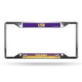 thumbnail image 1 of LSU Cadre de Plaque d'Immatriculation Tigers Chrome EZ View, 1 of 1
