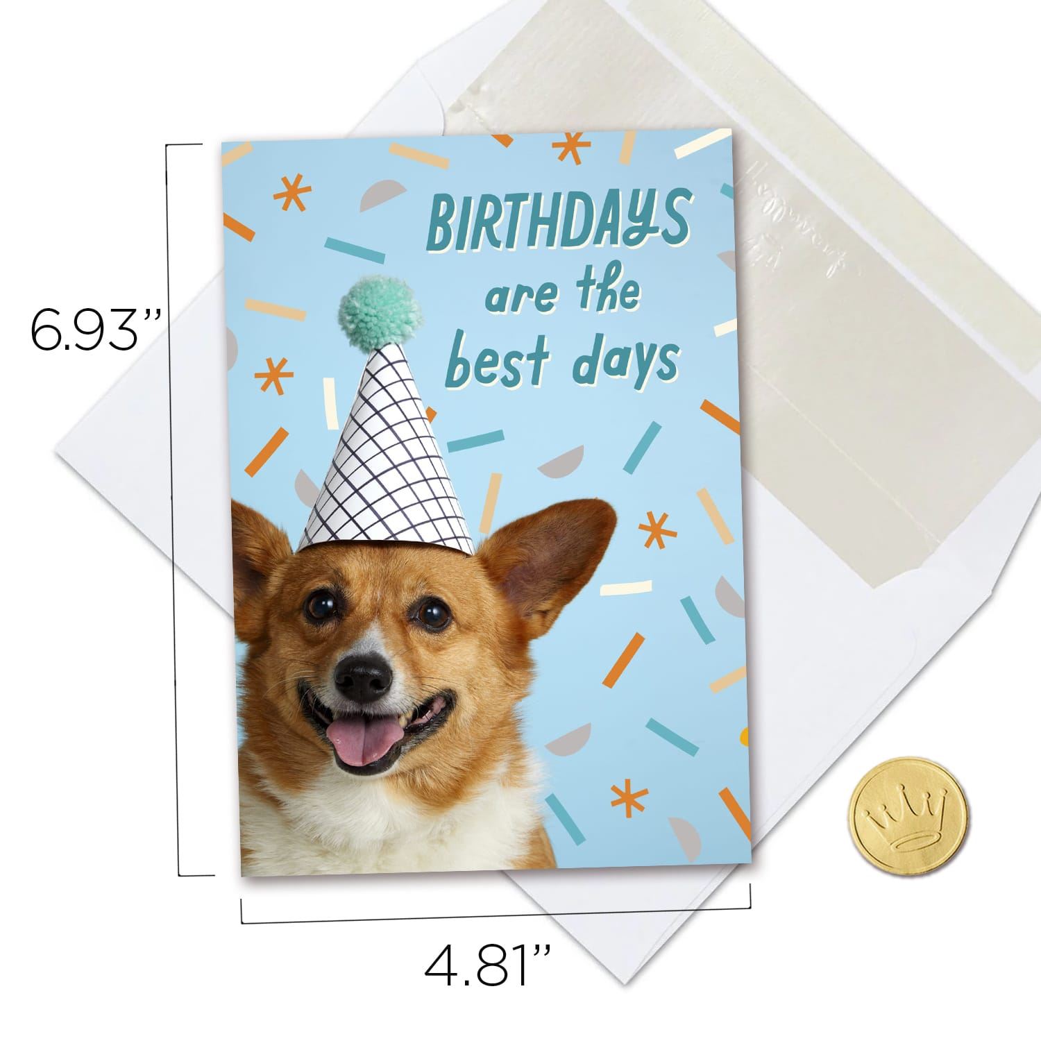 Hallmark Business Bulk Birthday Cards (Corgi in Party Hat), 25 ct.