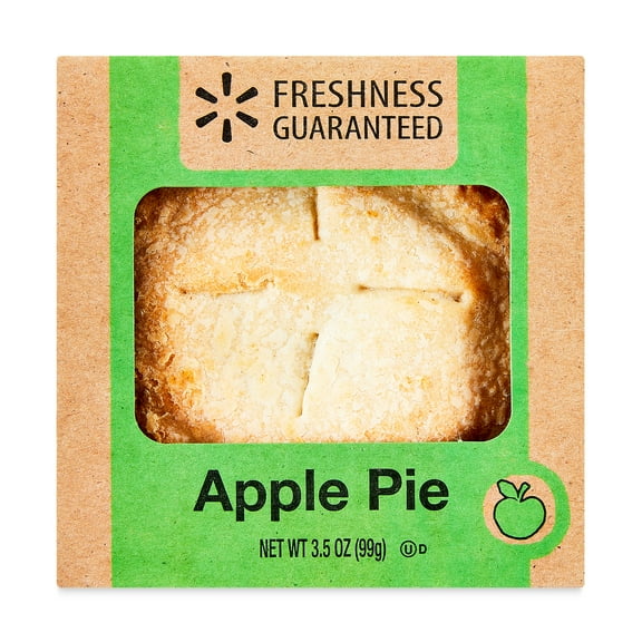 Freshness Guaranteed Apple Pie, 4-inch, 3.5 oz, Baked, Paperboard Carton, 1 Count
