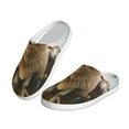 thumbnail image 2 of Fotbe Cute Prairie Sheep Herd Pattern Women's Fuzzy Curly Fur Memory Foam Loafer Slippers Indoor Outdoor Slippers Winter Home Shoes-44/45, 2 of 7