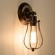 thumbnail image 5 of Retro vägglampa, industriell belysning, justerbar sockel, rostig w, 5 of 5