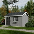 thumbnail image 2 of Little Cottage Co. 8x14 Colonial Pinehurst Shed with Operable Window and Floor, Outdoor Wood Storage Do-It-Yourself Precut Kit, 2 of 14
