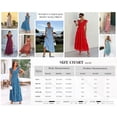 thumbnail image 6 of PRETTYGARDEN Women's Summer Flowy Maxi Dress Casual Cap Sleeve V Neck Smocked Beach Sundress, 6 of 8