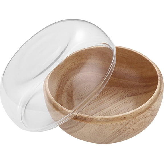 LEORX MultiFunctional Wooden Dessert Bowl for Storage, and Easy to Clean, Multi Color, Ideal for Snacks and Fruits, 12.5 Inches