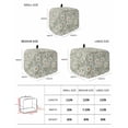 thumbnail image 2 of Sage Green Flower Toaster Cover 2 Slice, Small Kitchen Appliance Covers, Vintage Watercolor Floral Leaf Toaster Oven Cover with Loop, Bread Machine Cover Polyester Dust Cover Protection, 2 of 4