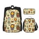 thumbnail image 1 of Balery Cute Owls Mochila escolar 3 en 1 para niños: mochila resistente con lonchera térmica y estuche para lápices. Mochila escolar para niños y niñas., 1 of 7