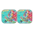 thumbnail image 7 of Xecao Cartoon Map Of Europe for Foldable Car Sun Shades (2-Pack) offer sun protection with an easy-fold design for convenient windshield shading., 7 of 7