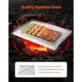 thumbnail image 4 of 23x16 Inch Stainless Steel Griddle Pan – Flat Top Grill for Outdoor Cooking & BBQ – Durable Design, 4 of 11