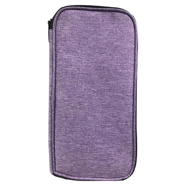 Inteprter Bolsa de herramientas con cierre de cremallera de gran capacidad, estuche para agujas de bordado y costura, organizador de ganchillo, Almacenamiento y organización del hogar