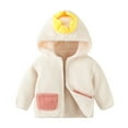 thumbnail image 5 of Fesfesfes Newborn Baby Girls Boys Little Kids Fleece Jacket Winter Warm Coat Knit Outwear Hooded Jumpsuit, 5 of 5