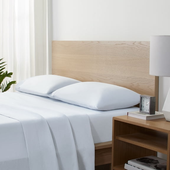 Serta Supersoft Illusion Blue Bed Sheet Set, Twin (3 Pieces)