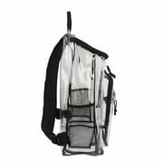 Eastsport Unisex Clear Top Loader Backpack, Black