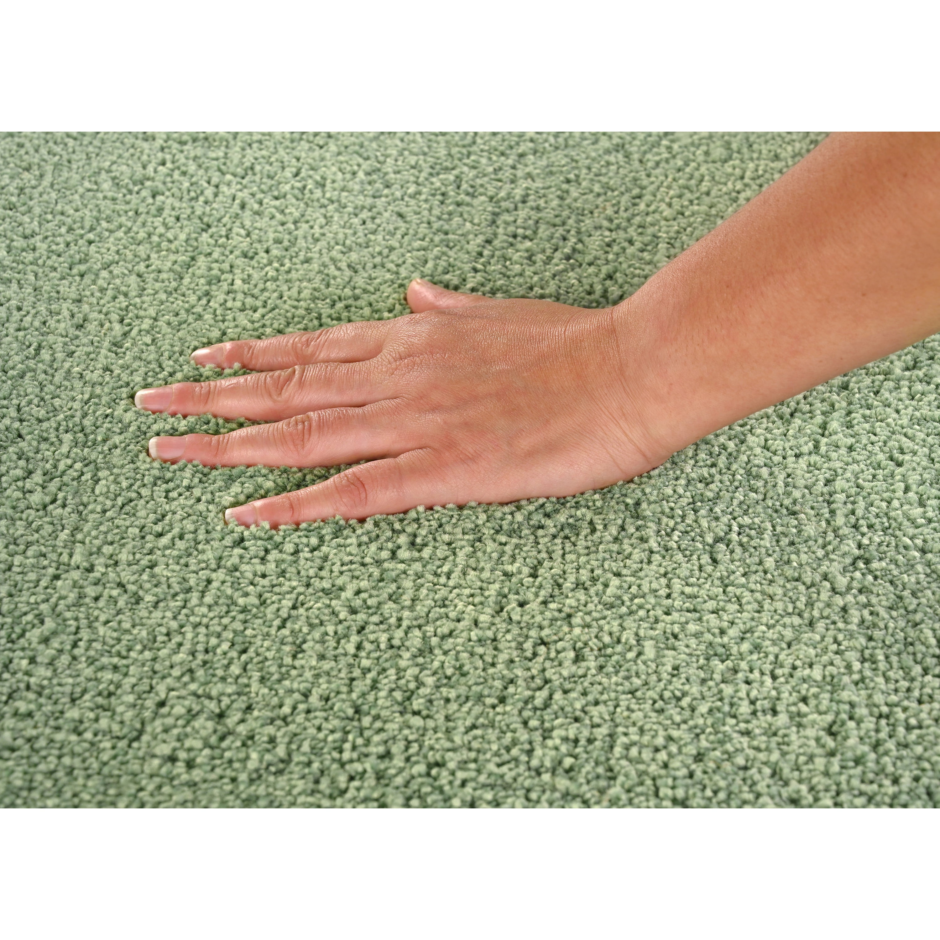 Garland Rug Gramercy Washable Polypropylene Deep Fern Bathroom Carpet, 4' x 6'