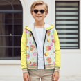 thumbnail image 4 of Psesaysky Boys Girls Fleece Hoodies Capybara Cake Print Zipper Hoodie Casual Hooded Sweatshirts with Pocket Winter Coat Jacket for Age 6-7 Kids, 4 of 7
