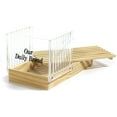 Norpro Wooden Bread Slicer with Clear Acrylic Slice Guider & Crumb ...