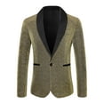 thumbnail image 5 of Lars Amadeus Men's Sequin Sport Coats Shawl Lapel One Button Wedding Shiny Blazer, 5 of 6