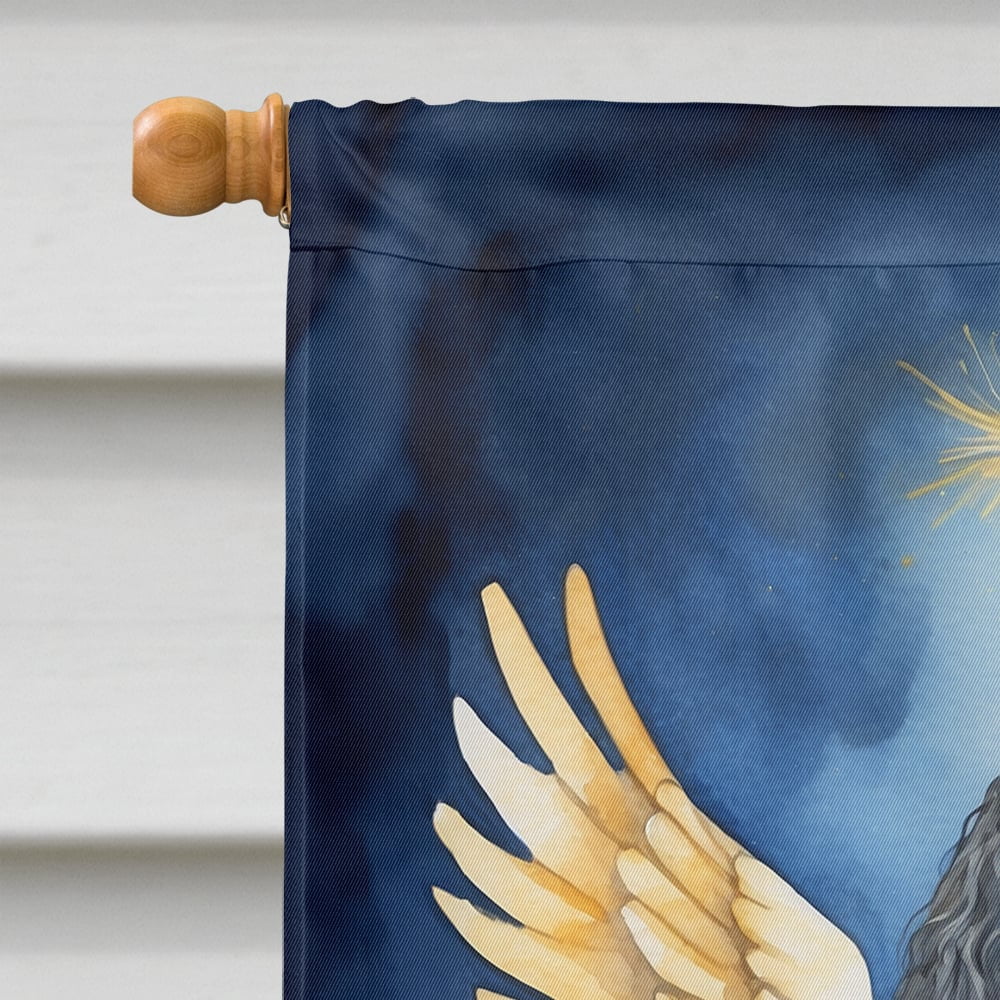 Black Poodle My Angel House Flag 28 in x 40 in