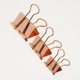 thumbnail image 2 of Paquete de 42 Clips de metal para carpetas Abrazaderas de papel Surtido Resistente Reutilizable Conveniente , oro and rosa, 19-32mm Yotijar Grapas de acero clips de la carpeta, 2 of 9