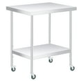 thumbnail image 1 of Garvee Table de Préparation en Acier Inoxydable, avec Étagère Réglable, Table Commerciale Robuste avec Étagère Réglable pour Usage Extérieur, Restaurants, Hôtels, 1 of 5
