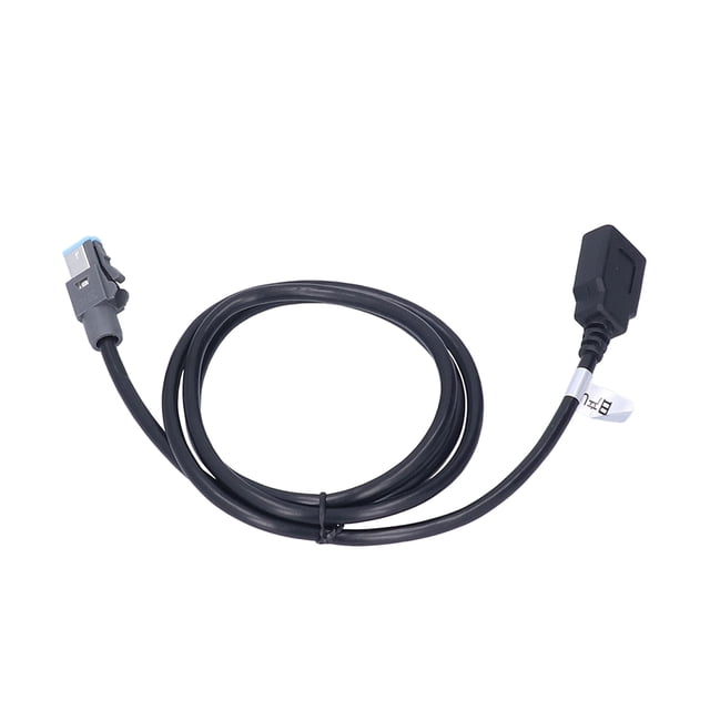 Adaptador de Cable USBAdaptador de Cable USB de 4 Pines Extensor de Cable Macho 102 Cm / 40,16 Pulgadas de Largo ABS Negro para Nissan Teana Khall 1.61021E+12